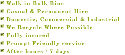 Terry's Bins services